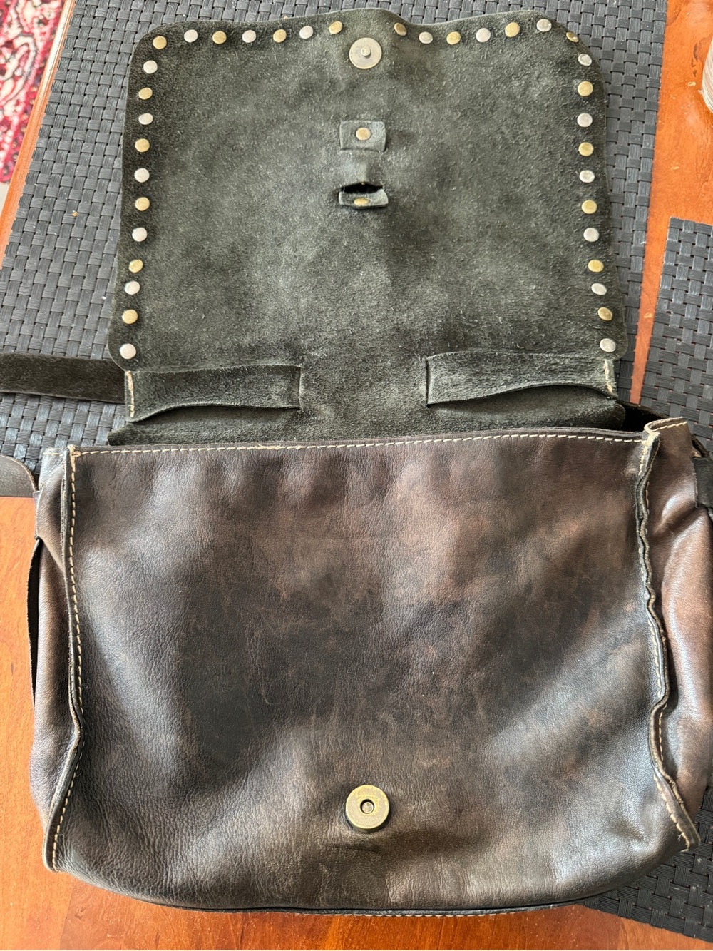 Patricia Nash Dark Brown Leather Shoulder Bag - Picture 6 of 6